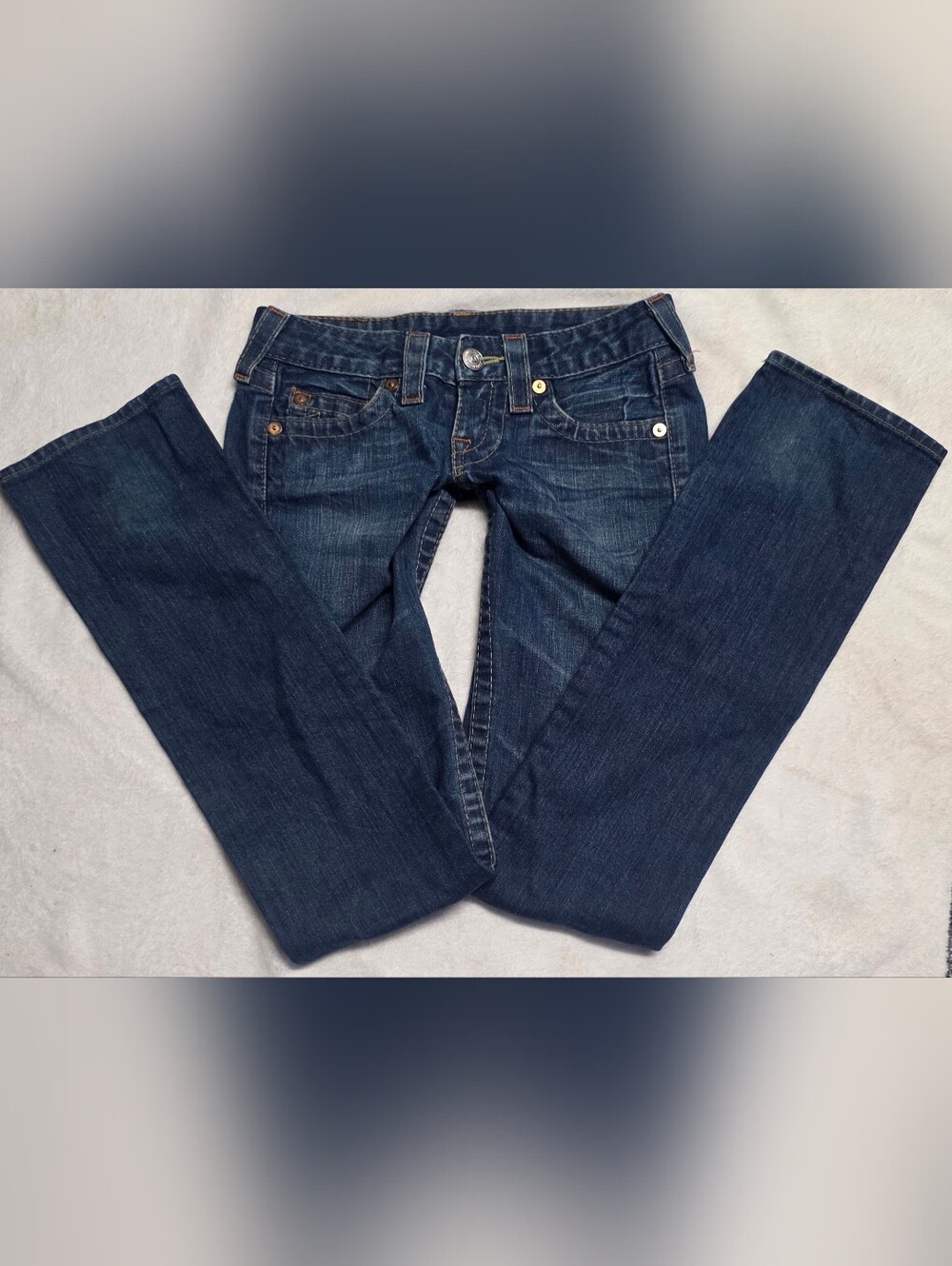 True Religion Low Rise Johnny Women’s Jeans Size 24 - Blue